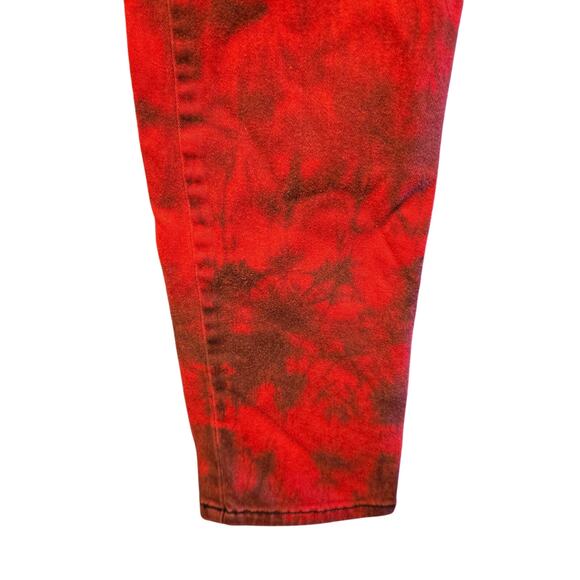 Tripp NYC Red Tie Dye Skinny Jeans - Rocker Chic - Picture 4 of 6